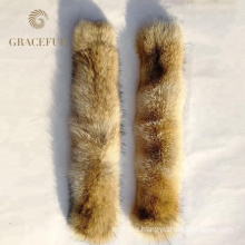 Factory Price Top Quality Natural Color Real Coyote Fur Collar For Coat